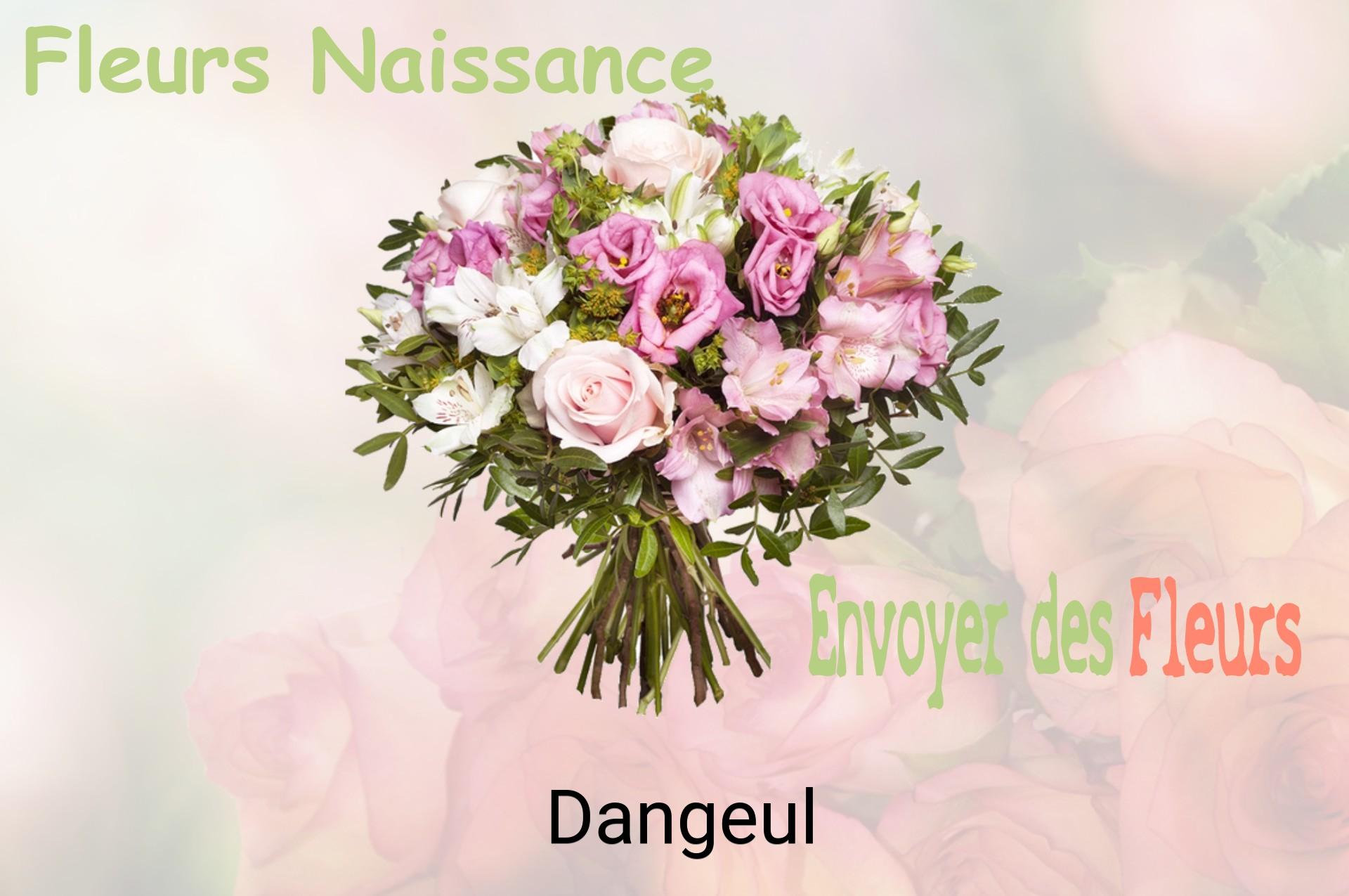 Bouquet de fleurs de naissance livré à Dangeul